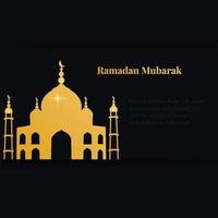 Ramadan Kareem. Islamic festival community prayers template for post, banner, card, poster, background. vector