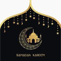 Ramadan Kareem. Islamic festival community prayers template for post, banner, card, poster, background. vector