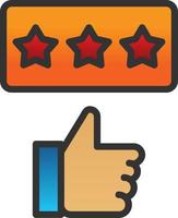 Rating Vector Icon Design