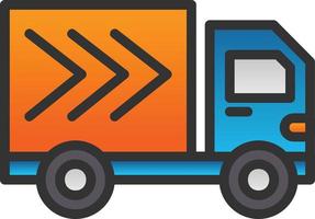 Delivery Truck Vector Icon Design