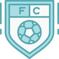 icono de vector de club de fútbol