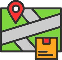 diseño de icono de vector de ubicación de entrega
