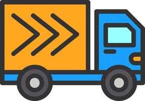 Delivery Truck Vector Icon Design