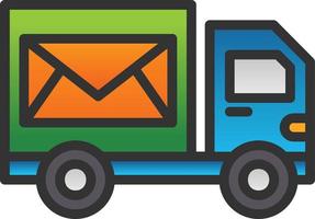 diseño de icono de vector de servicio postal