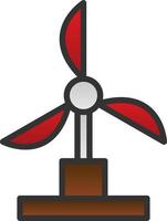 Windmill Vector Icon Design