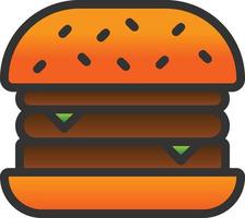 diseño de icono de vector de hamburguesa
