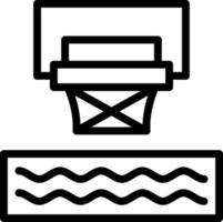 Water Basketball Vector Icon Design