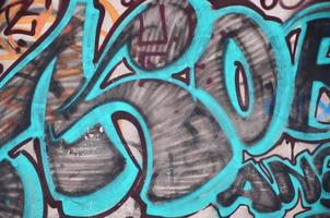 Background image with elements of graffiti pattern. Street art concept photo