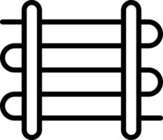 Towel Rail Vector Icon Design