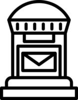 Postbox Vector Icon Design