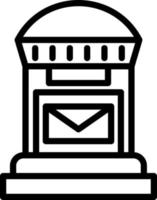 Postbox Vector Icon Design