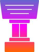 Stand Vector Icon Design