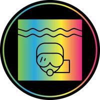 Diver Vector Icon Design