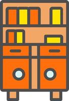 Bookshelf Vector Icon