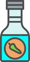 Sauce Bottle Vector Icon