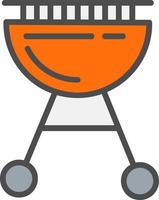 BBQ Grill Vector Icon