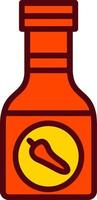 icono de vector de botella de salsa