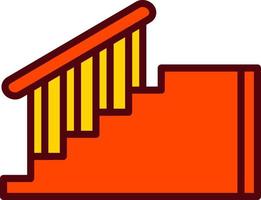 icono de vector de escaleras