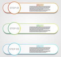 Business Infographic. Modern infographic template. Abstract  diagram with 3 steps, options, parts or processes. Vector business template for presentation. Creative concept for infographic