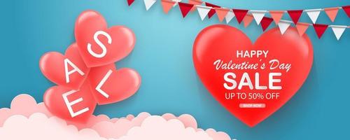 feliz fondo del día de san valentín con un fondo de corazón rosa 3d. símbolos vectoriales de amor por los diseños de tarjetas de felicitación de cumpleaños, día de San Valentín y mujeres felices. vector
