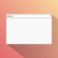 Internet browser window mockup. Internet page blank template. vector