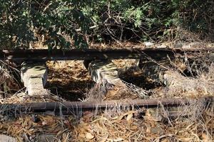 Fragments of the old railway from Haifa to Damascus. photo