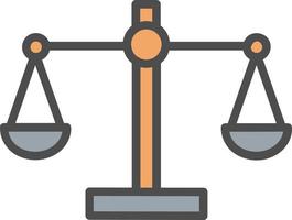 Justice Scale Vector Icon