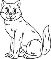 Mother Dog Isolated Coloring Page for Kids vector