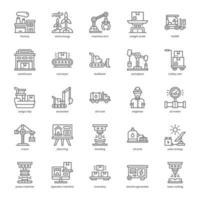 Industry icon pack for your website design, logo, app, and user interface. Industry icon outline design. Vector graphics illustration and editable stroke.