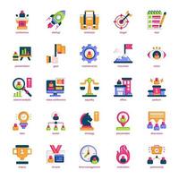 Leadership icon pack for your website design, logo, app, and user interface. Leadership icon flat design. Vector graphics illustration and editable stroke.