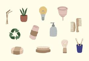 Zero Waste Element in flat design vector