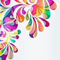 Abstract colorful arc-drop background. Vector. vector