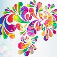 abstract bright arc drop background. vector