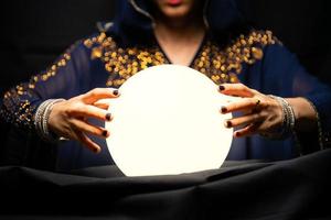 Fortune teller's hands photo