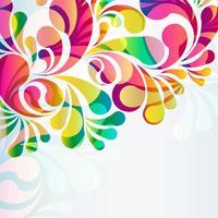 Abstract colorful arc-drop background. Vector. vector