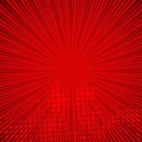 Abstract comic red background for style pop art design. Retro burst template backdrop. Light rays effect. Vintage comic book style, halftone modern print texture, vector. vector
