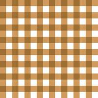 Seamless Brown Gingham Pattern vector