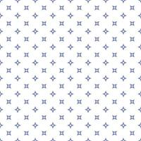 Blue Seamless Ninja Pattern On White Background vector