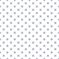 Blue Seamless Ninja Pattern On White Background vector