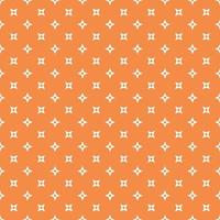 White Seamless Ninja Pattern On Orange Background vector