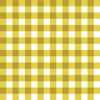 Seamless Yellow Gingham Pattern vector