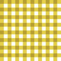 Seamless Yellow Gingham Pattern vector