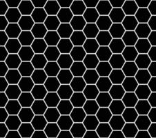 Black Seamless Honeycomb Pattern vector
