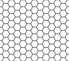 White Seamless Honeycomb Pattern vector