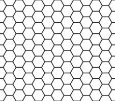 White Seamless Honeycomb Pattern vector