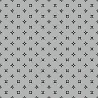 Dark Grey Seamless Ninja Pattern On Gray Background vector