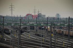 estación de cambio en una ciudad foto