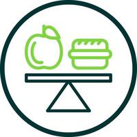 Balanced Diet Vector Icon Design