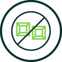 No Sugar Vector Icon Design