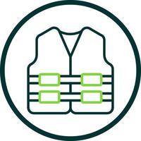 Life Jacket Vector Icon Design